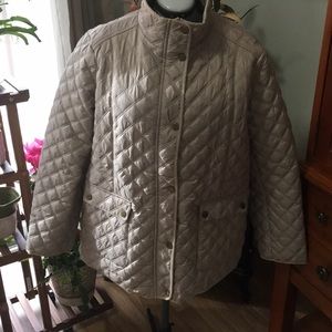 Lucky Brand Tan Quilted Coat